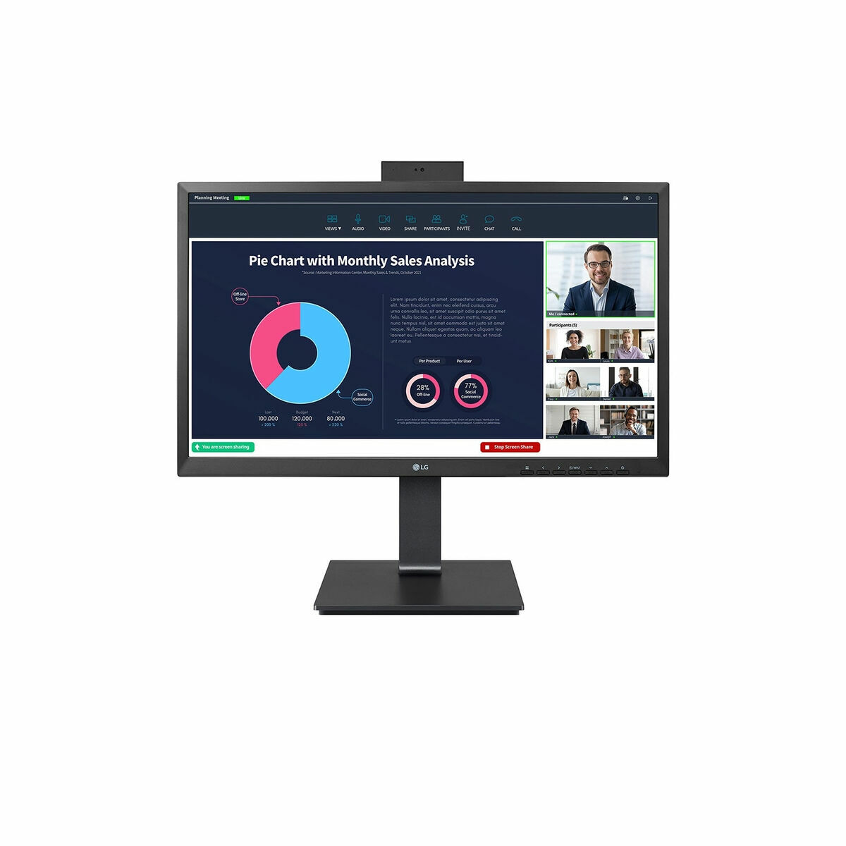 Skjerm LG 24BP75CP-B 24" Full HD